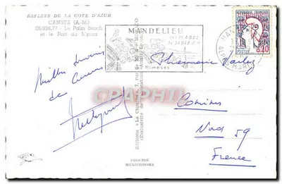 Le Palm Beach — Cannes (A.M.) — Wydawnictwo «La Cigogne» — Rewers