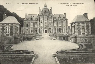 Balleroy — O castelo e seus dois pavilhões — A. Taboq, édit. Deronk (Calvados)