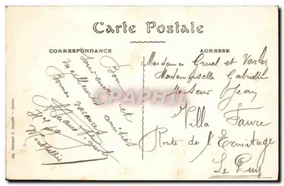 Montpellier — Jardin des Plantes, duże serre — L.B. 42 — Rewers