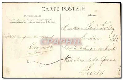 Laon — Panorama (widok z lotu ptaka) — Bargaud, fot. — wydane w Laon — Rewers