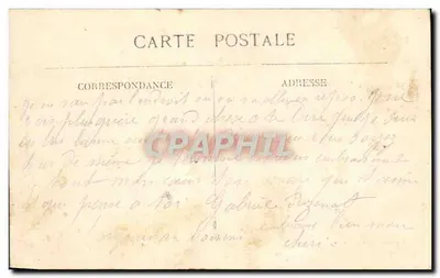 Amiens — Pałac Miejski — L. Caron fot. — wyd. Amiens, nr 195 — Rewers