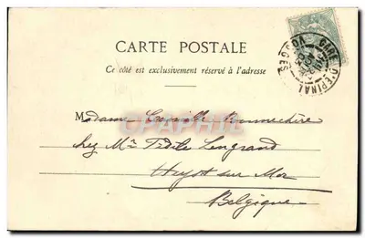 Moszla w przejeździe przez Épinal — widok z lotu — Éd. Jacques, Épinal — Rewers
