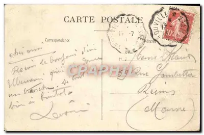 As COTES da MANCHE - A Digue sob um vento do Oeste - Coll. A P' — Verso