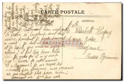 Marselha — O Farol da Désirade, Partida de um correio — IC. — Verso