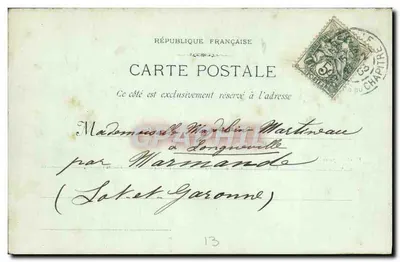 Marseille - Wzgórze Fary (Instytut Pasteura) — Fot. Lacour, n°42 — Rewers