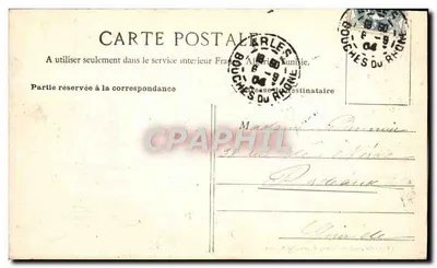 ARLES - Aliscamp — Grobowiec rodziny Porcelet — Photo Douzon, optycy, Arles-sur-Rhône — Rewers