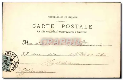 Arles - Les Aliscamps — Grobowiec konsulów — Fototyp. E. Lacour — Marsylia — Rewers