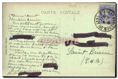 Sainte-Anne d'Auray - Krzyż i kapliczka - Wydawca anonimowy, nr 4047 — Rewers