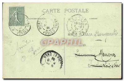 Martigny-les-Bains — Il Pavillon des Sources — E. Rocher, editore, Martigny-les-Bains, B-1904 — Verso
