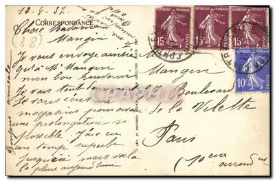 Martigny-les-Bains — Hotel Internacional — LL — Verso
