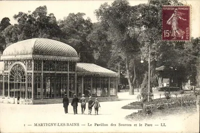 Martigny-les-Bains — O Pavilhão das Fontes e o Parque — LL