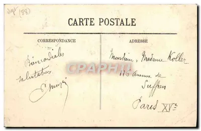 Martigny-les-Bains — Widok i Pawiak źródła — LL, nr 21 — Rewers