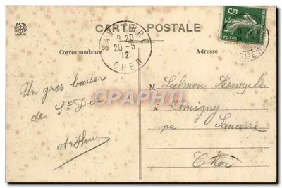 La Meuntrie au-dessus de la Vanne de Pierre — Saint-Dié — La Weick, N° 8841 — Rewers