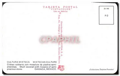 Modern Postcard Oaxaca Mexico — Back