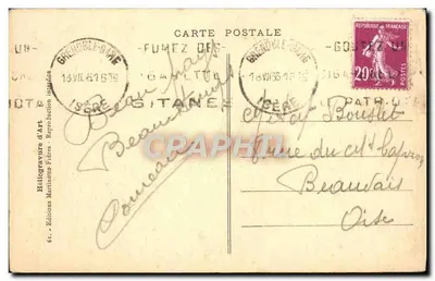 Dolina BOURG-D'OISANS — Massif de Belledoane — Hélègreuvre d'Art, Wydawnictwo Martinotto Frères — Rewers
