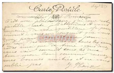 Chalons-sur-Marne — Panorama tirado da Notre-Dame (Bairro Saint-Jacques) — Vise Paris n° 133 — LL. — Verso