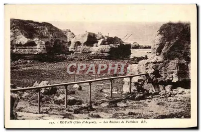 ROYAN (Côte d'Argent) — Les Rochers de Vallsières — Br. Bloc, wydawcy - Bordeaux