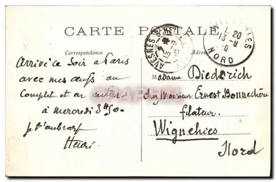 Paris – O Arco do Triunfo do Car e o Monumento « Quand même » (de Mer) — Verso