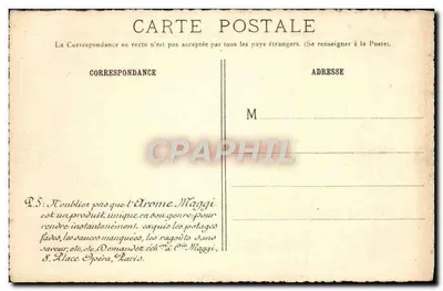 A Abadia dos Homens em Caen — Calvados — Portier e Marolle, Paris, n°61 — Verso