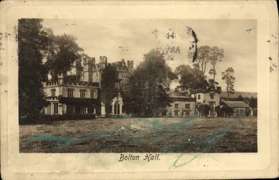 Bolton Hall — Castelo de estilo gótico — Frith & Co. Ltd. série 61331