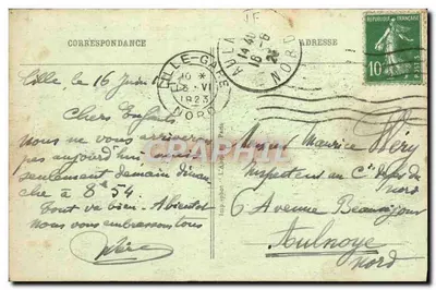 Paris - A Câmara dos Deputados e o Ponte da Concórdia — Bilhete postal antigo n°187, editor não visível — Verso