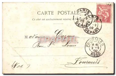 Paris — Avenida do Bois de Boulogne — Arco do Triunfo — M. Ravanes — Verso