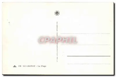 Le Crotoy — Plaża — C° des Arts Photomécaniques, Paryż — Rewers