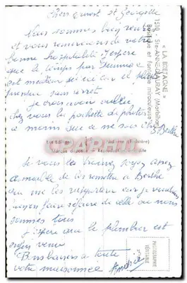 Katedra św. Anny w Angers — widok z placu — wydawca Jean — Rewers