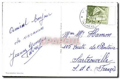 Genewa — widok ogólny — fot. Wyd. Tartori, nr 145 — Rewers