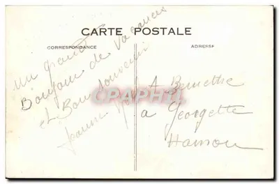 Plaża Galetville i panorama skały — C. M., Le Havre — Rewers
