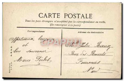 Castillo de Vincennes — vista del parque — editor G.B.N.G. — Reverso