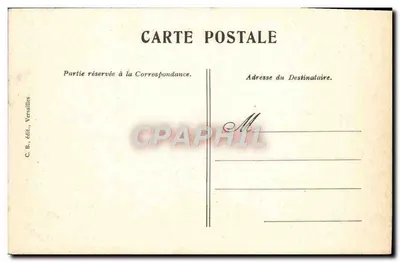 Versailles — Quarto de Maria Antonieta — C. B., édit., Versailles — Verso