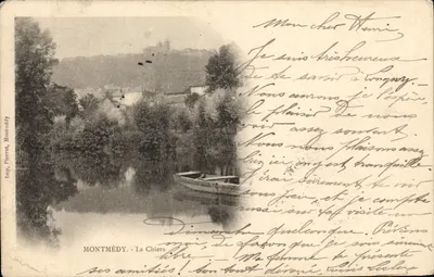 Bilhete postal antigo Montmedy La Chiers