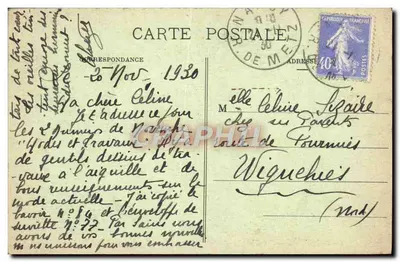 Nancy — Fontanna Amphitryty, autorstwa Guibal i Cyfflé — Szczeliny Jean Lamour (1755) — Wyd. Royer et Cie, Nancy — Rewers