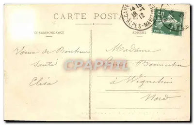 Hyères - Aleja Beauregard — Côte d'Azur — Wydawnictwo Poullan, Hyères — Rewers