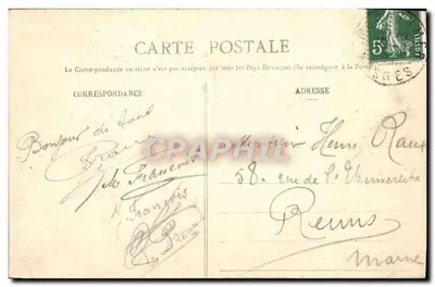 Gorges dos Roitelets — Gérardmer — Imp. Ad. Welch, Saint-Dié (Depositado) n° 2403 — Verso