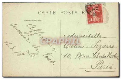 Zamek w Vitré – Châtellet i Wieża Saint Laurent — Cliché Basar, Vitré — Rewers