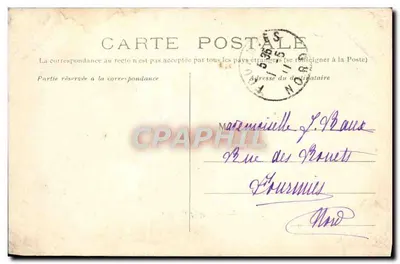 Reims — Plac i Statua Colberta — B. R. wydawca — Rewers
