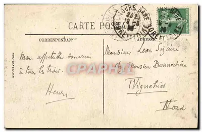 Chenonceaux — Zamek — Ogród — LL. — N°37 — Rewers