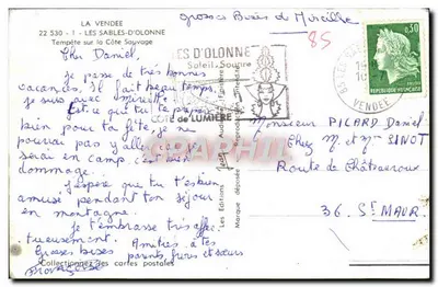Les Sables-d'Olonne — Farol da Luz — Les Éditions Auditeur — Verso