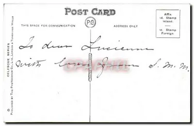 Paignton: Sands — D. 31125 — seria Geleseque, wydane przez The Photochrom Co., Ltd., Londyn i Tunbridge Wells — Rewers