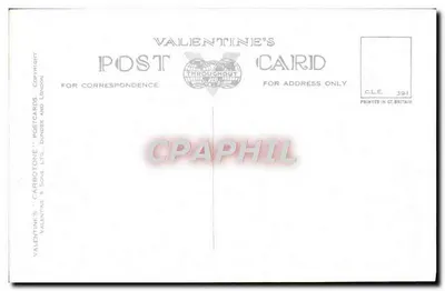 Jardins de falaise, Goodrington, Paignton — wydawca Valentine's Carbotone Ltd, nr serii G.6294 — Rewers