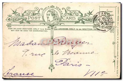 Eastbourne - Paradise — vista de estrada florestal — J. Davis, n°840 — Verso
