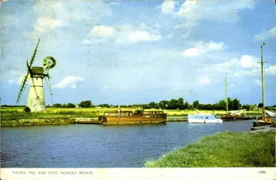 Thurne Mill and Dyke, Norfolk Broads — Cotman-Color, n° 15486
