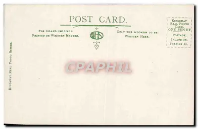 Cambridge. Peterhouse, 1st Court — Série Kingsway Real Photo — Verso
