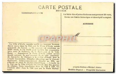 Carcassonne — Die Côte d'Aude — Hinweis — Rückseite