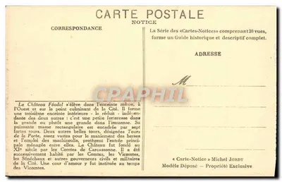 Carcassonne — El Castillo Feudal — Entrada Principal — Noticia — Reverso
