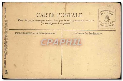 Ingres — Portret Pana Bertina — Muzeum Louwra — Wydawnictwo Tuck & Fils — Rewers