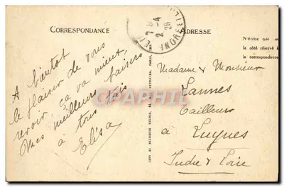 Amboise — De Bruggen over de Loire, het Kasteel en Algemene Uitzicht — LL — Achterkant