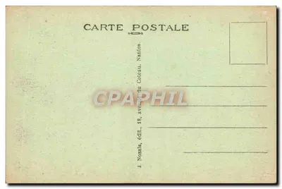 NANTES (L.I) — Torre sudoeste do Castelo dos Duques da Bretanha — J. Nozals, editor, 18, avenue du Coteau, Nantes — Verso